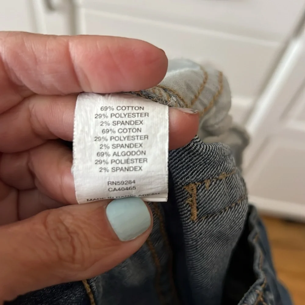 Children's Place Girls Blue Jean Skirt Size 8 Adjustable waist EUC